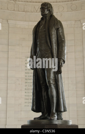 Thomas Jefferson (1743-1826). 3. Präsident und einer der Gründerväter der Vereinigten Staaten. Stockfoto