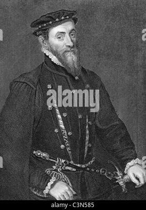 Thomas Gresham (1519-1579) auf Gravur aus dem Jahre 1838. Englischer Kaufmann und Finanzier. Stockfoto
