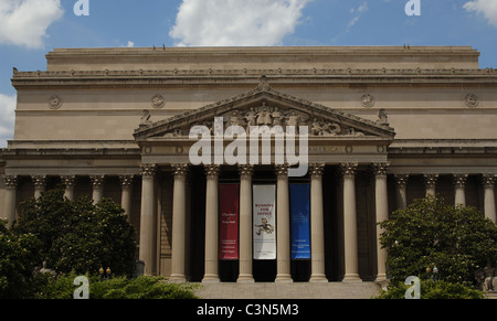 National Archives Gebäude. Von außen. Washington D.C. United States. Stockfoto