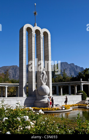 Südafrika, Western Cape, Franschhoek, Hugenotten-Denkmal. Stockfoto