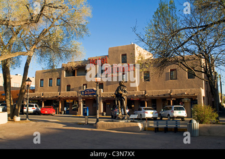 Außenansicht des Hotel La Fonda de Taos New Mexico Stockfoto