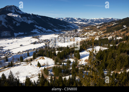 Blick von der Oberjoch-pass Stockfoto