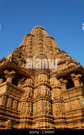 Indien - Madhya Pradesh - Khajuraho - Tempel der Vishvanatha Stockfoto