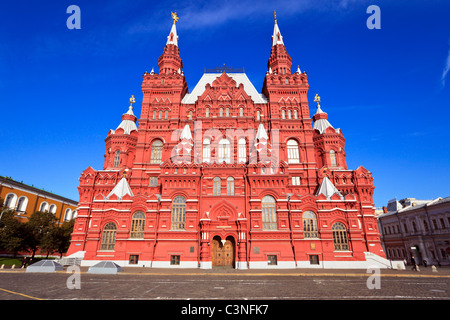 Ansicht des berühmten historischen Museum am Roten Platz. Moskau, Russland. Stockfoto