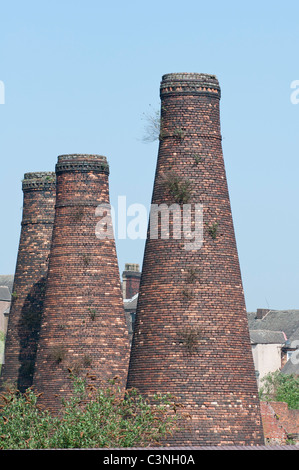 Acme Mergel Flasche Töpferöfen in Burslem Stoke on Trent. Staffordshire. UK Stockfoto