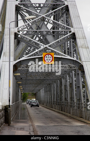 Connel Bridge ist ein Freischwinger, die Loch Etive bei Connel in Schottland umfasst. Stockfoto