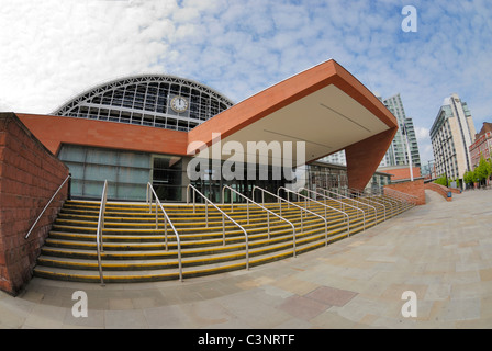 G-Mex Centre in Manchester England, früher ein Bahnhof ist es jetzt ein Konferenz- und Ausstellungszentrum. Stockfoto