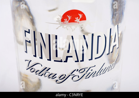 Flasche Finlandia vodka Stockfoto