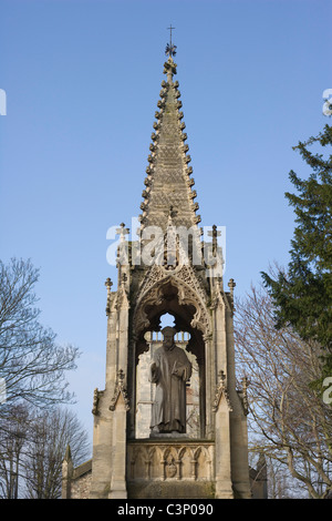 Denkmal für John Hooper 2. Bischof von Gloucester. Glocester. England. Stockfoto