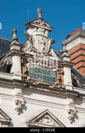 Caisse D'Epargne (Sparkasse) Beaune Burgund Frankreich Stockfoto