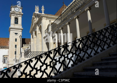 Universität von Coimbra, Via Latina und Turm, Coimbra, Portugal Stockfoto