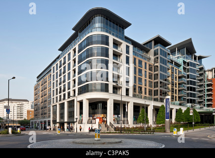 Imperial Wharf Apartments und Penthäuser in Chelsea, London. Stockfoto