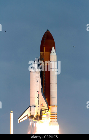 Space Shuttle Endeavour, endgültigen Start des Space Shuttle Endeavour, STS-134 Mission. Stockfoto