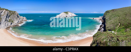 Der gebrochene Küste (Santander, Spanien) Stockfoto