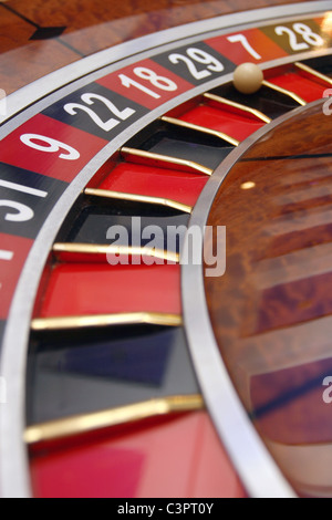 Casino-Roulette-Rad Stockfoto