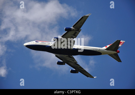 British Airways Boeing 747-400 Flugzeuge vom Flughafen Heathrow, Greater London, England, Vereinigtes Königreich Stockfoto