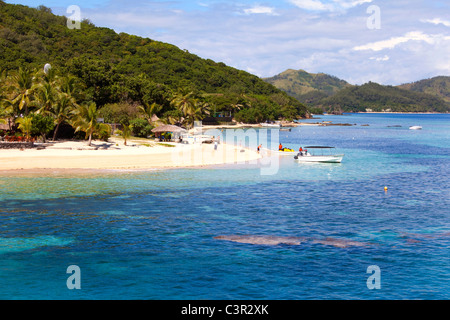 Castaway Island Resort, Mamanucas, Fidschi, Strand Qalito Island Stockfoto