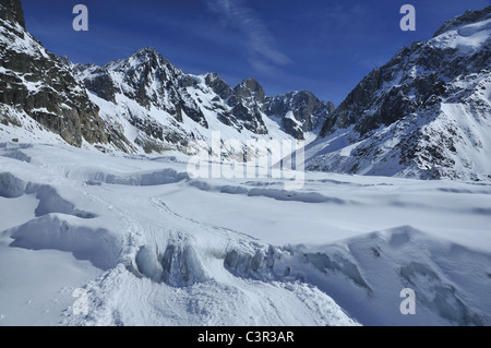 Gllacier Skifahren Stockfoto