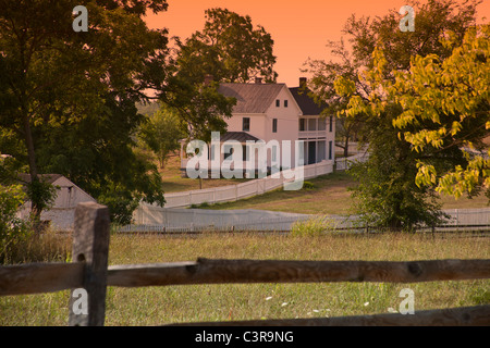 Die Arbeitsgruppe Joseph poffenberger Farm, Antietam National Battlefield. Auch mit natürlichen Himmel zur Verfügung. Stockfoto