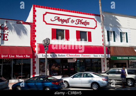 Angell & Phelps Schokoladenfabrik, Daytona Beach, Florida Stockfoto