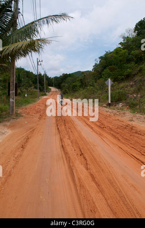 Straße nach Koh Ma nach dem Sturm Stockfoto