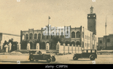 Eine Szene in Benghazi während der italienischen Besatzung, 1930er Jahre. Aus der Commissariato per il Turismo in Libyen. Stockfoto