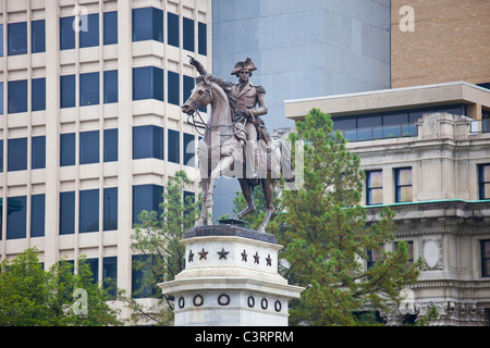 Statue von George Washington am Kapitol, Richmond, VA Stockfoto