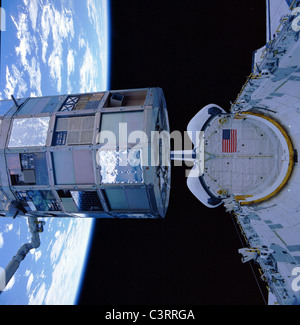 NASA langer Dauer Exposure Facility (LDEF) Stockfoto