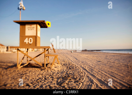 Strandwache am Strand Stockfoto