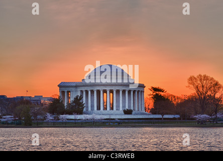 Jefferson Memorial, Washington DC im Morgengrauen Stockfoto