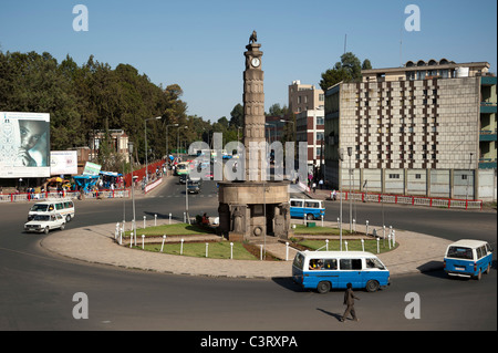 Arat Kilo, Meyazia 27 Square, Addis Ababa, Äthiopien Stockfoto