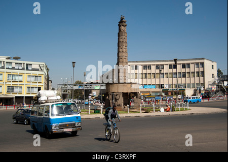 Arat Kilo, Meyazia 27 Square, Addis Ababa, Äthiopien Stockfoto