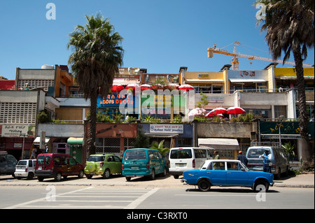 The Piazza, Addis Abeba, Äthiopien Stockfoto