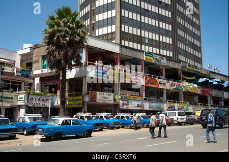 The Piazza, Addis Abeba, Äthiopien Stockfoto