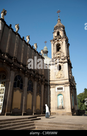 Kathedrale von Kiddist Selassie (Heilige Dreifaltigkeit), Addis Abeba, Äthiopien Stockfoto