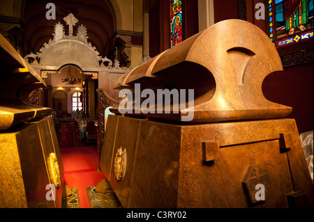 Heile Selassie Grab, Kathedrale von Kiddist Selassie (Heilige Dreifaltigkeit), Addis Abeba, Äthiopien Stockfoto