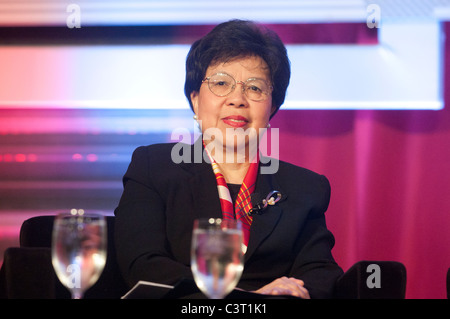 Dr. Margaret Chan, spricht auf einer Konferenz in Washington, DC Generaldirektor der WHO. Stockfoto
