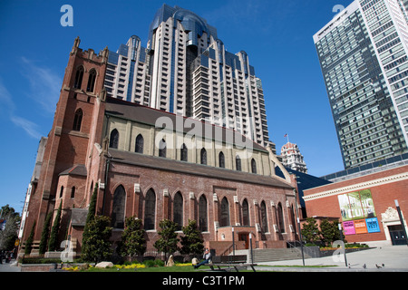 St Patricks Kirche und zeitgenössische jüdische Museum, San Francisco Stockfoto