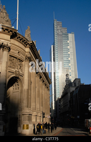 Ansicht der Heron-Tower bei 110 Bishopsgate in der City of London, UK Stockfoto
