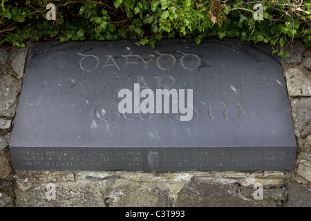 Dafydd ap Gwilym Gedenkstein Stockfoto