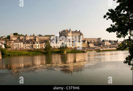 Frankreich Französisch Chateau Amboise Fluss Loire Schloss Stockfoto
