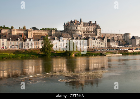 Frankreich Französisch Chateau Amboise Fluss Loire Schloss Stockfoto