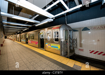 U-Bahn-Shuttle vom Grand Central zur Penn Station.  New York City. Stockfoto