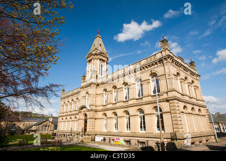 Victoria Hall in der Nähe von Salze Mill in Saltaire, Yorkshire, Großbritannien. Stockfoto