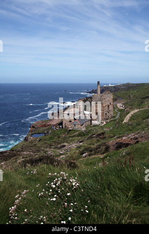 Levante Zinn-Mine und Strahl Maschinenhaus, St nur, Cornwall Stockfoto