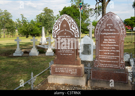 Friedhof, Talana Museum, Dundee, Südafrika Stockfoto