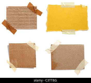Sammlung von Grunge Hinweis Papiere Stockfoto