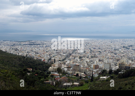 Griechenland Athen ein Blick über die weitläufige Stadt Stockfoto