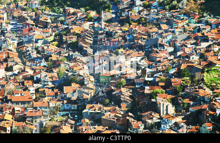 Stadt Afyon Blick von Kale Burgmauern, westlichen Anatolien Türkei Stockfoto