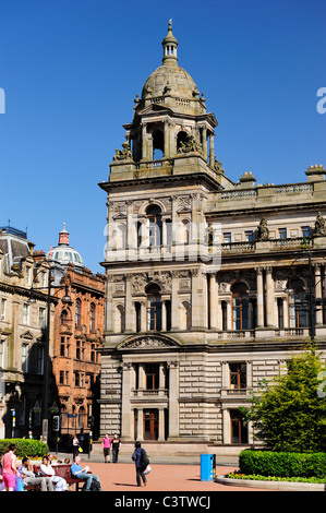 City Chambers auf Ostseite der George Square, Glasgow, Schottland Stockfoto
